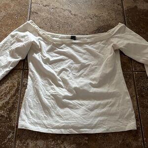 Windsor Off-Shoulder Cream Top